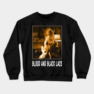 Giallo Iconic Styling Anthems and Black Lace Vintage Scenes Tee Crewneck Sweatshirt